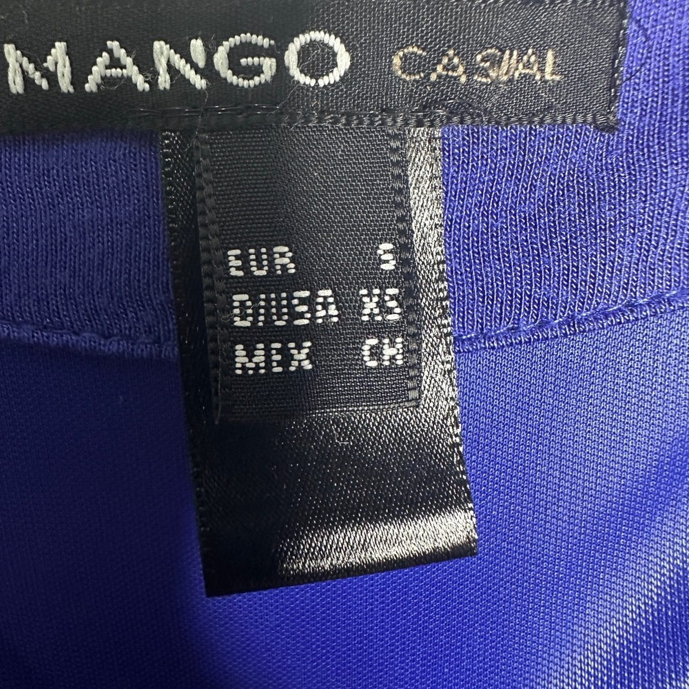 Mango Royal Blue Long Sleeve Dress - Picture 3 of 7